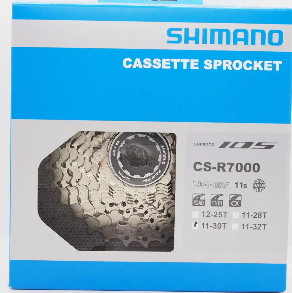 Оригинальный Shimano 105 велосипедный CS R7000 11 скоростной дорожный велосипед HG кассета