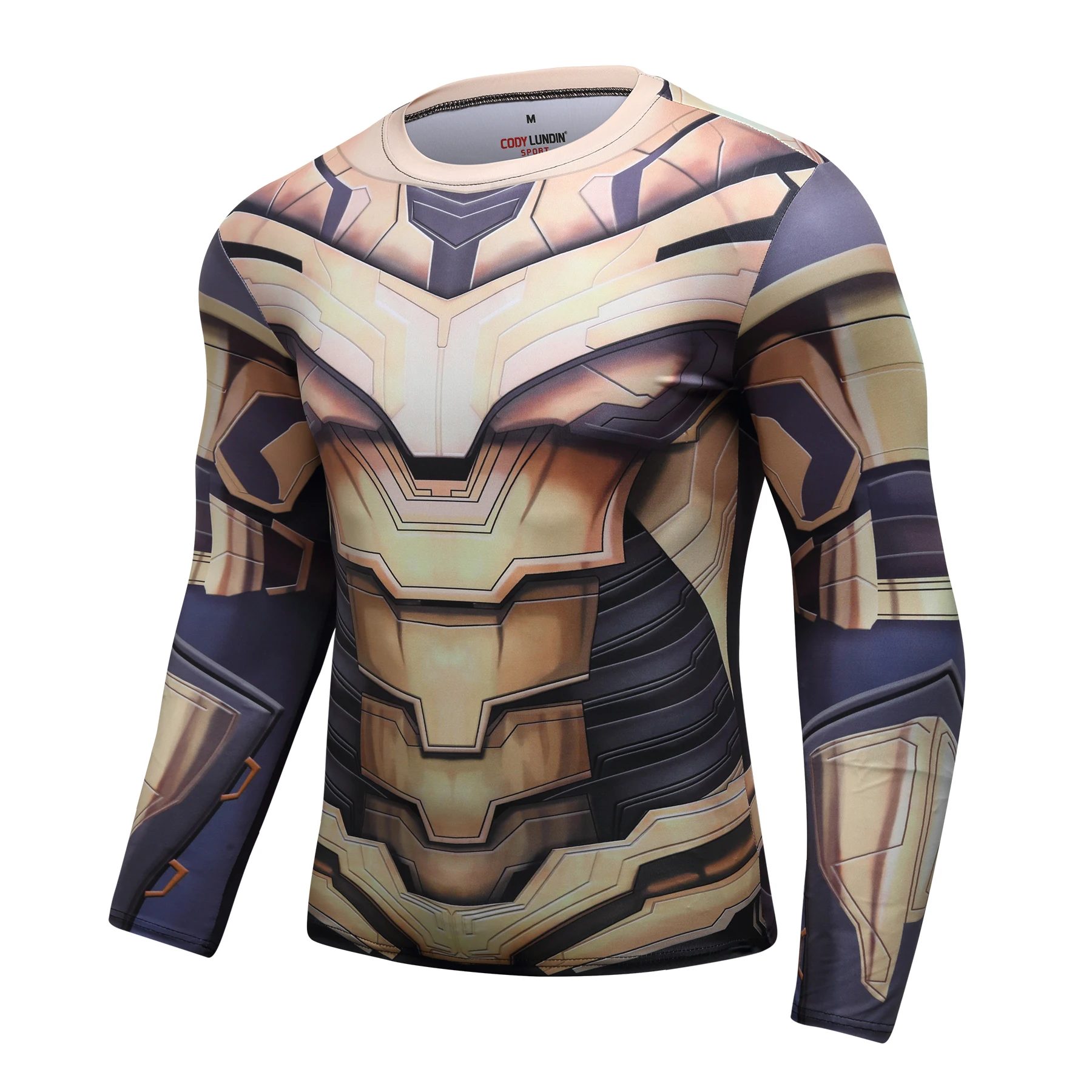 

Thanos 3D Printed T shirts Men Avengers 4 Endgame Compression Shirt Cosplay Costume Captain American Long Sleeve Tops For Male