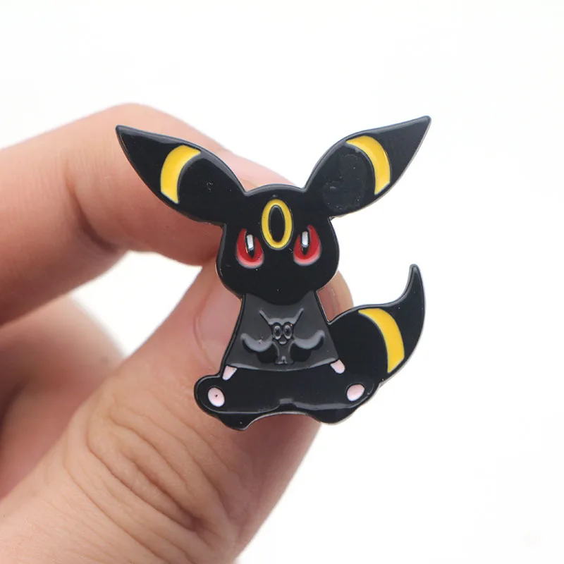 K68 милые эмалированные металлические булавки и броши Eevee для женщин и мужчин нагрудные булавки рюкзак сумки значок дети подарки модное ювелирное изделие 1 шт