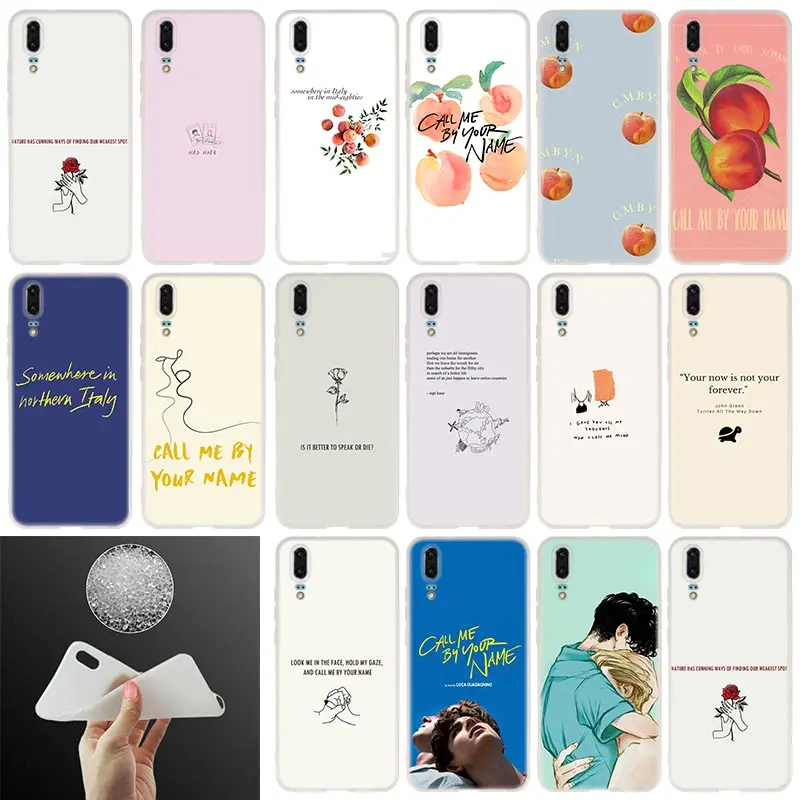 

Call Me by Your Name Soft Silicone Phone Case For Huawei P30 P20 P30Pro P10 P9 P8 Lite 2017 P samrt 2019 Plus Cover