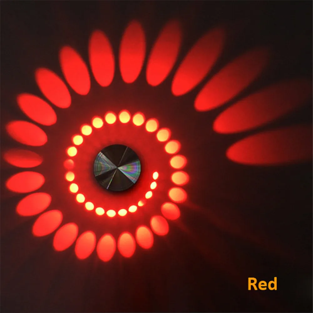 Современный светодиодный потолочный светильник 3 Вт Творческий потолочные встраиваемые вниз lights110v 220v светодиодный лампы Спальня крыльцо канала Крытый СВЕТОДИОДНЫЙ освещения - Испускаемый цвет: Красный