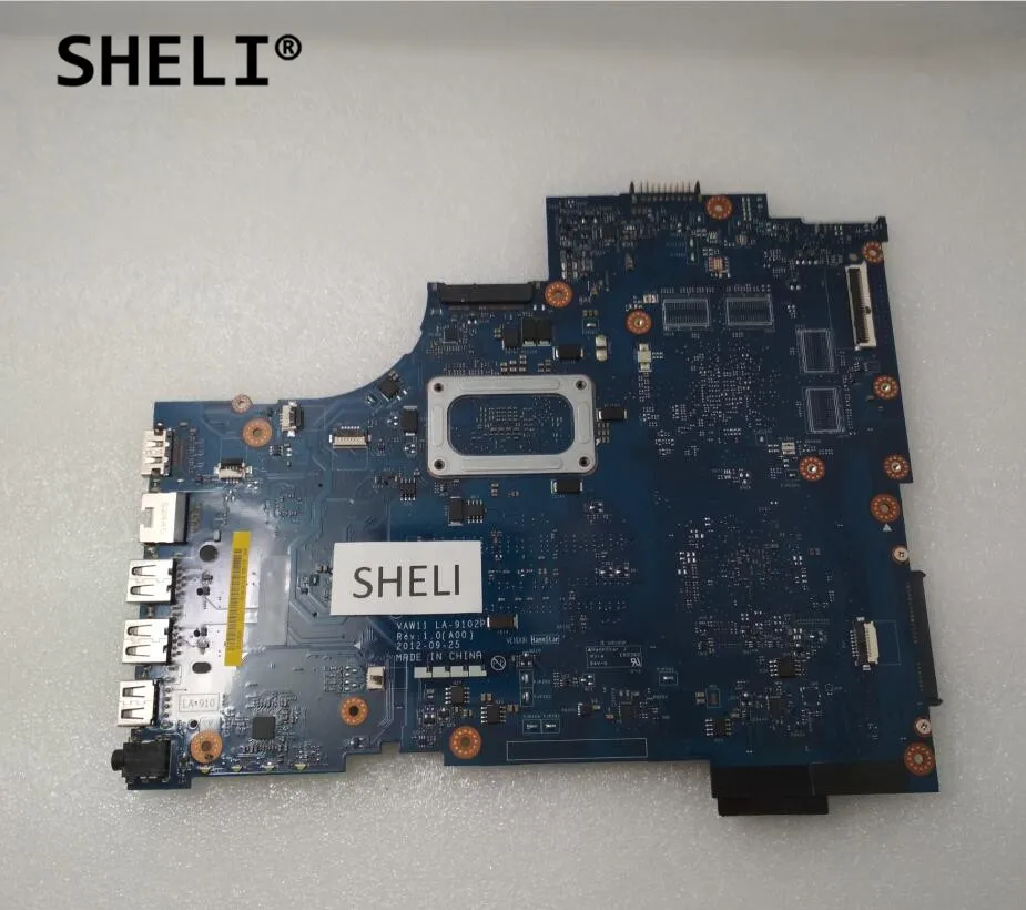 SHELI لديل 3721 5721 اللوحة مع I7-3537U LA-9102P CN-0N9G7X 0N9G7X N9G7X