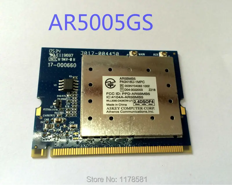 Беспроводной карты AR5005G AR5BMB5 AR5005GS мини PCI 54 Мбит/с 802.11bg WI-FI карты