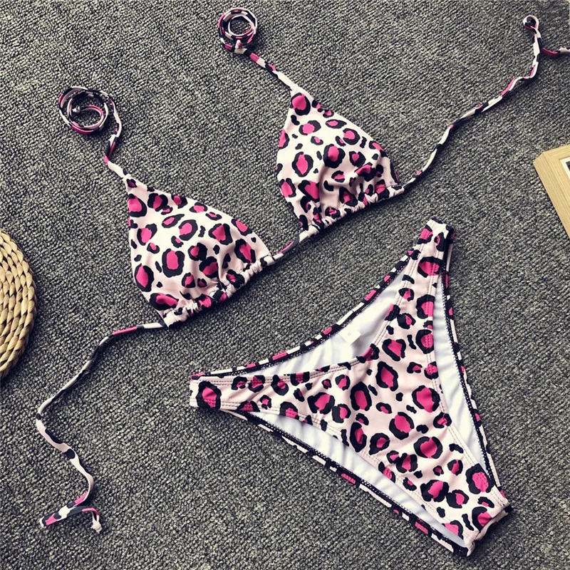 Bikinx Холтер микро бикини 2019 Леопардовый принт сексуальный купальник женский