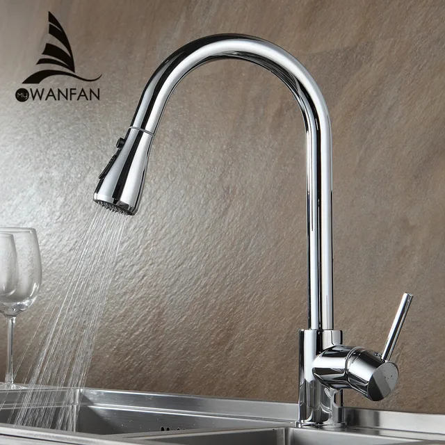 Special Offers Kitchen Faucets Chrome Pull Out Kitchen Tap Single Hole Handle Swivel 360 Degree Water Mixer Tap Silver Single Handle 866002 Special Offers Kitchen Faucets Chrome Pull Out Kitchen Tap Single Hole Handle Swivel 360 Degree Water Mixer Tap Silver Single Handle 866002
