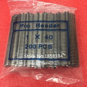 

500pcs 2.54mm Pin Header Single Row Male Pin Connector 2.54mm 40 Pin 1*40pin Breakable Pin Header Connector