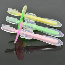 1 шт. Детские Силиконовые Зубные щётки для зубов, тренировочный инструмент для детей, новорожденных, младенцев, для ухода за зубами, щетка