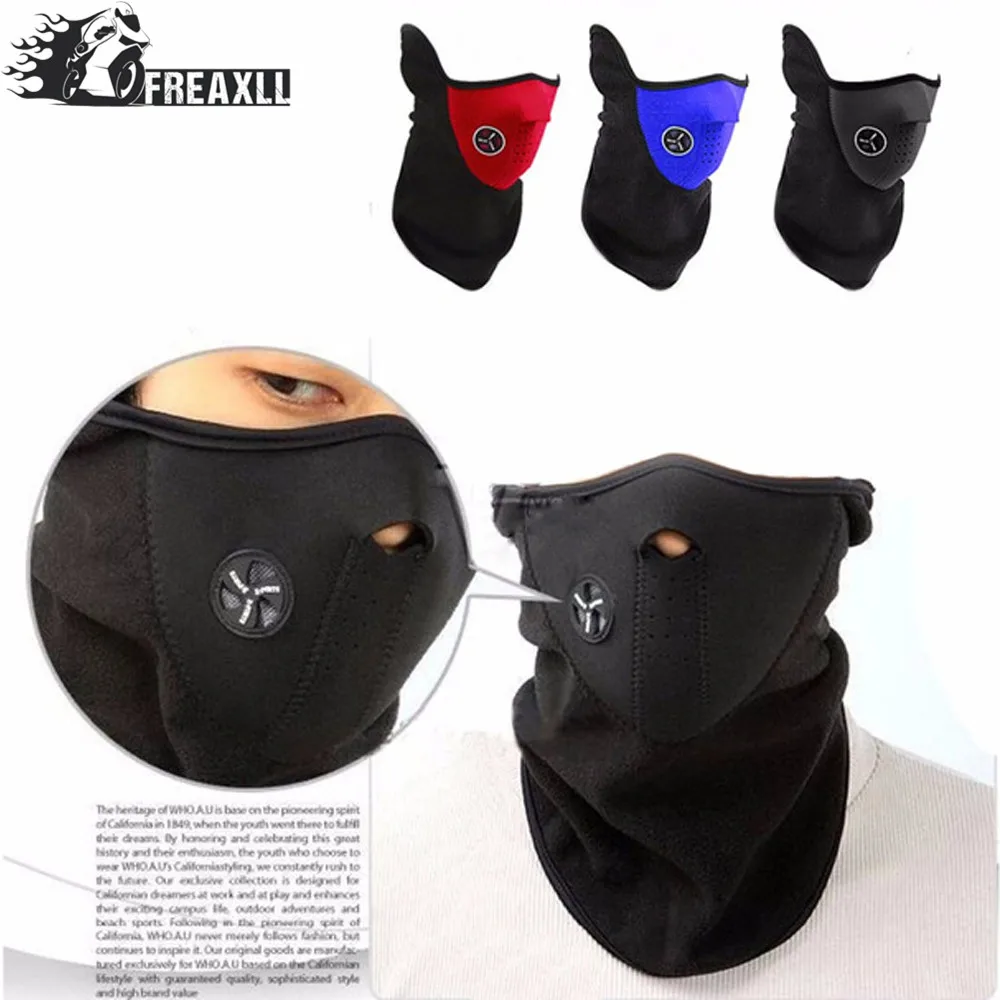 

Motorcycle Motorbike Half Face Mask Cover Fleece Unisex Ski Snow Moto Cycling Warm Winter Neck Guard Scarf Warm Protecting Maske