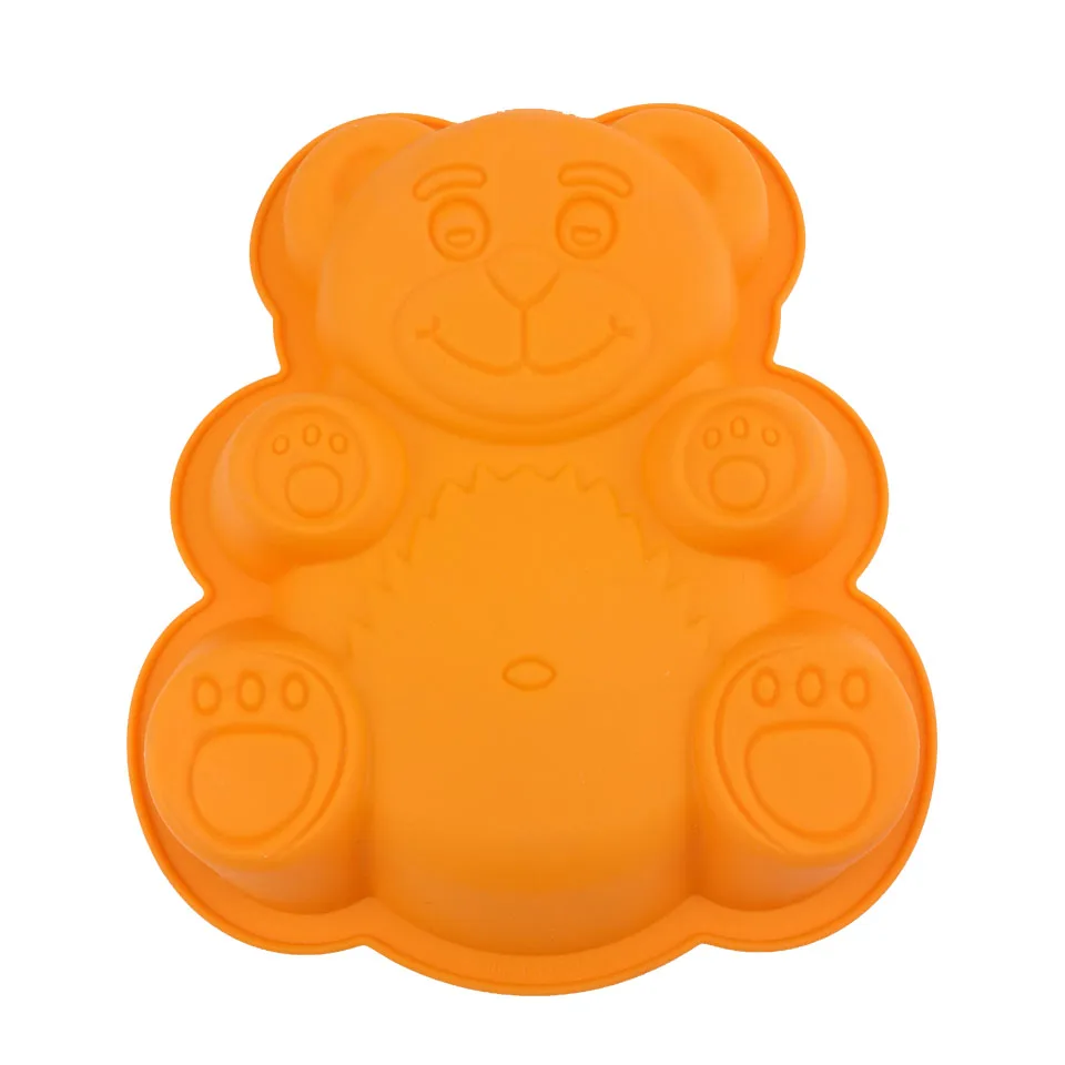 FINDKING DlY форма для торта медведя из мультфильма 3D силиконовая жаропрочные