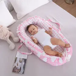 Детское гнездо детская кроватка моющаяся кровать для путешествий кроватка для новорожденных хлопковая кроватка бампер Колыбель
