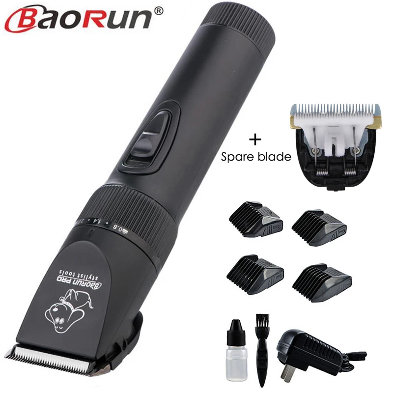 

Professional Grooming Kit Rechargeable Pet Cat Dog Hair Trimmer Electrical Clipper Shaver Set Haircut Machine With Spare Blade