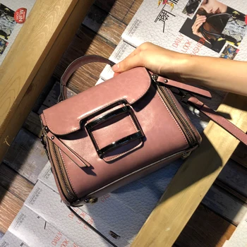 

Women genuine leather handbag Real Cow Leather Ladies HandBags Women Totes Messenger shoulder Bags Designe female crossbody bags