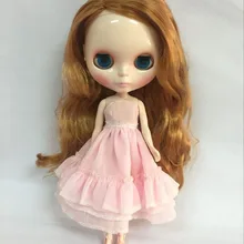 Обнаженная кукла blyth светлые волосы подходят для DIY