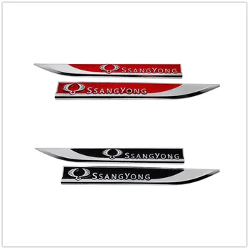 

Blade Side Stickers Decals Cars Styling Badge Emblem Logo For Ssang Yong Actyon Kyron Rexton Korando Tivolan XLV Tivoli