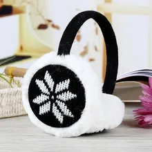 New 1PC Women Winter Warm Earmuffs Comfort FawnThickening Plush Earmuffs Snowflake Winter Accessories