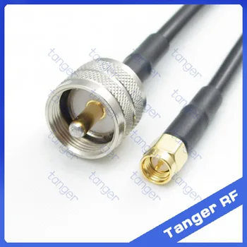 

Tanger Hot sale UHF male plug PL259 SL16 to SMA male plug RF Pigtail Jumper Coaxial Cable RG58 16feet 500cm