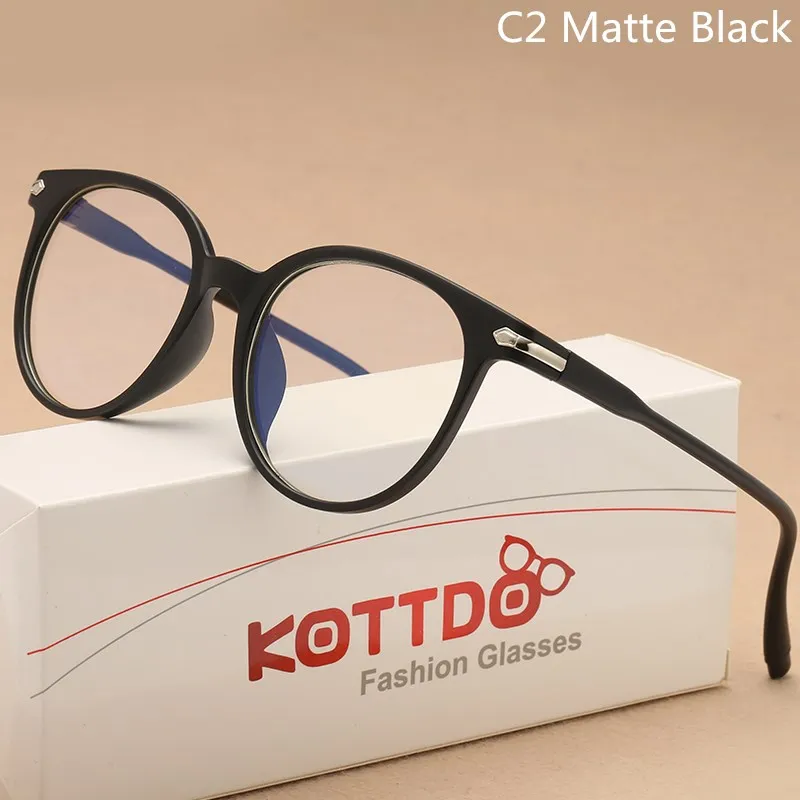 KOTTDO на высоком каблуке; Модные прозрачные очки оптические оправы для очков для Для женщин оправа для очков в стиле кошачьи глаза Для мужчин очки оправы для очков Oculos - Цвет оправы: C2