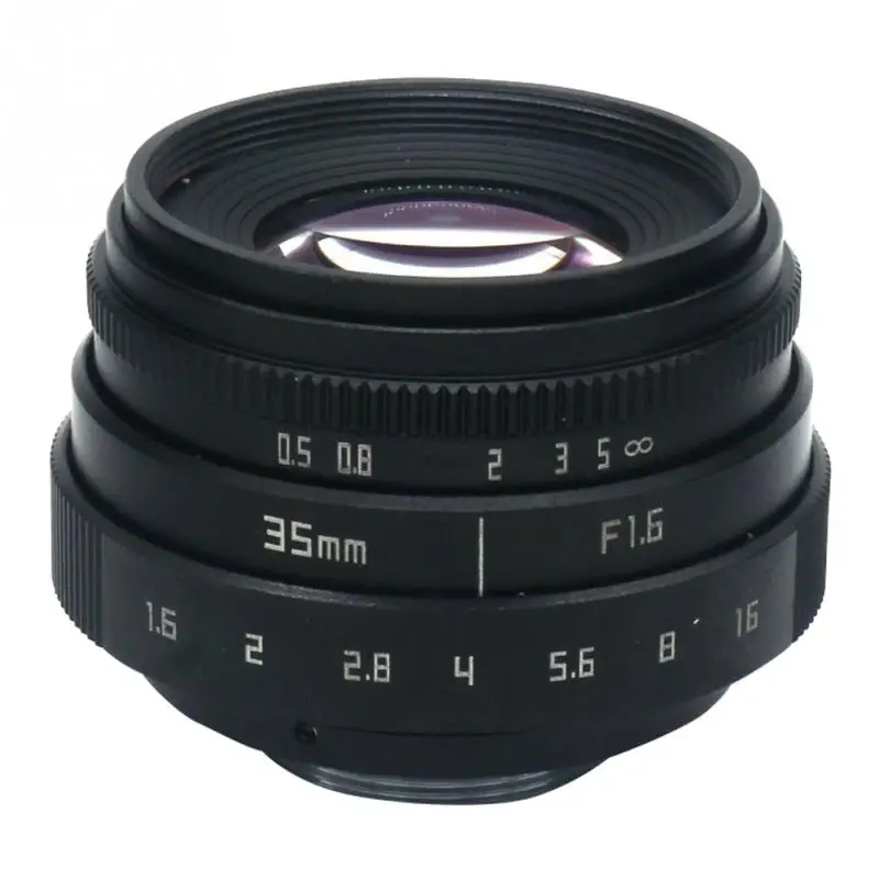 

35mm F1.6 C Mount Home Camera Lens Mini Accessories Manual Metal Universal Clear Adapter Durable CCTV For N1 Fujifilm