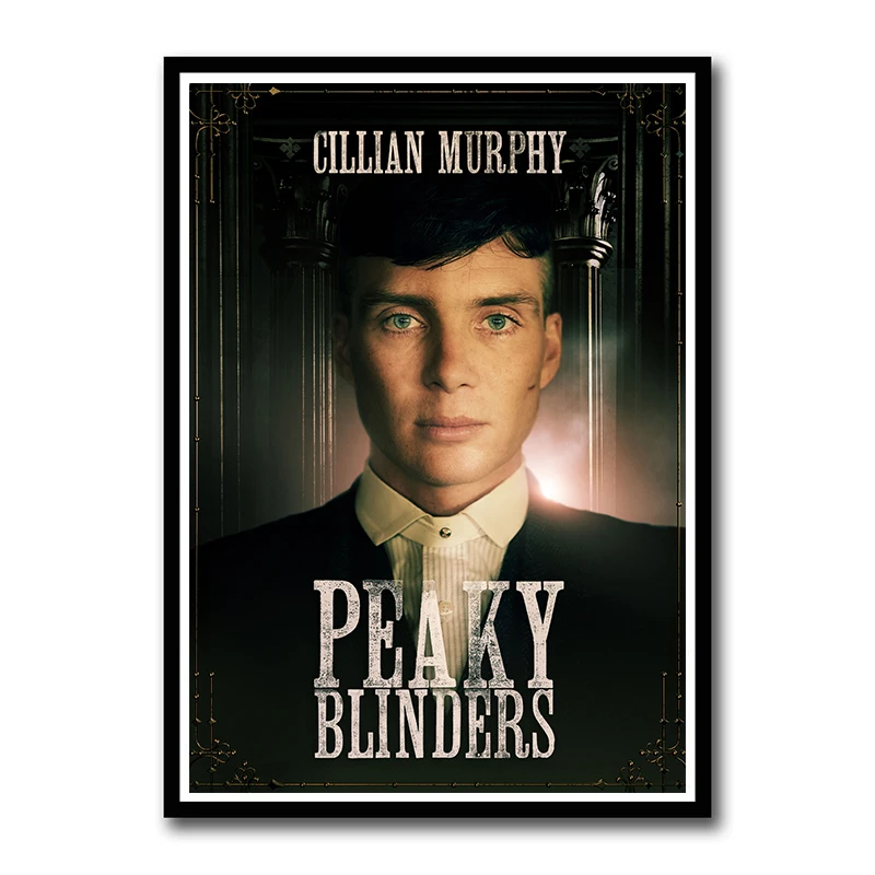 Movie TV Peaky Blinders White Coated Paper Posters Wall Decor Painting for Living Room Home Decoration Frameless - Цвет: Сливовый