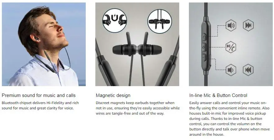 Bluetooth earphone wirelss