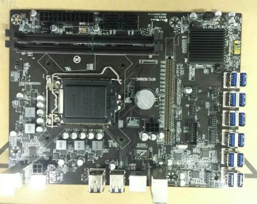 

New Industrial Mining Board B250-BTC-12P Mining Board 12 Card Graphics PCIE Slot desktop motherboard
