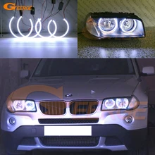 For BMW E83 X3 2007-2010 Halogen headlight Excellent Ultra bright illumination COB led angel eyes kit halo rings for ford c max mki 2008 2009 2010 xenon headlight excellent angel eyes ultra bright illumination ccfl angel eyes kit halo ring