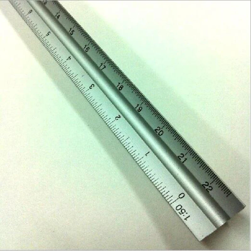 New-300mm-12-Aluminium-Scale-Ruler-Rule-Engineers-Architects-Technical-Drawing (2)