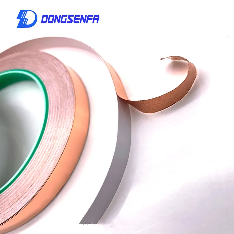 Двухсторонняя клейкая лента DONGSENFA 20 м медная фольга проводящая из чистой меди