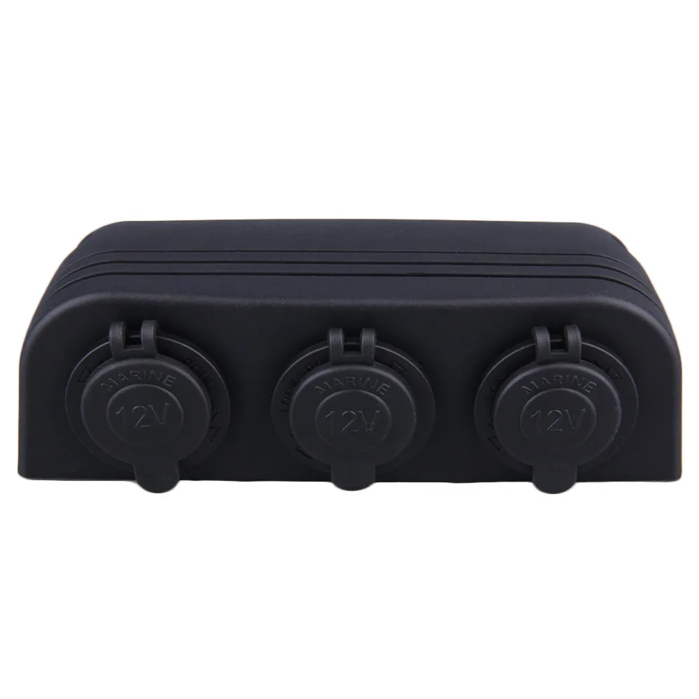 Новая Автомобильная-Стайлинг 3 в 1 черная розетка для автомобильного прикуривателя Разветвитель 12 в зарядное устройство адаптер питания для автомобилей горячая распродажа