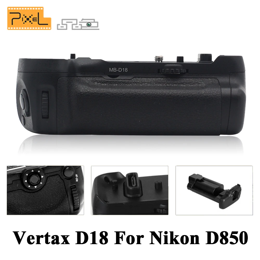 

Professional Handle D18 Grip Pixel Vertax D18 Battery Grip For Nikon D850 Digital SLR Camera as EN-EL15a EN-EL15