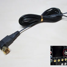 3 метра позолоченный винт FM внутренние антенны мужской "F" разъем 75 Ом антенна Подходит для радио приемник усилитель аудио