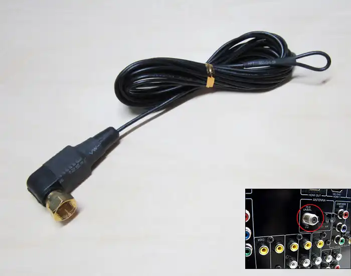 3 meters gold plated screw FM Indoor Antennas Male "F" Connector 75 Ohm  Aerial suitable for radio receiver amplifier audio|fm indoor antenna|indoor  fm antennafm antenna indoor - AliExpress