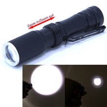 Mini Flash Torch CREE Q5 600 Lumens 3 Modes LED Flashlight Zoomable Waterproof Torch Tactical Portable Camping Lantern AA