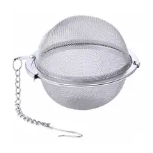 Чайный заварочный мешок из нержавеющей стали, заварочный горшок, сетчатая Ручка фильтра, чайный шар, фильтр для трав, специй, чайный диффузор с цепным крюком