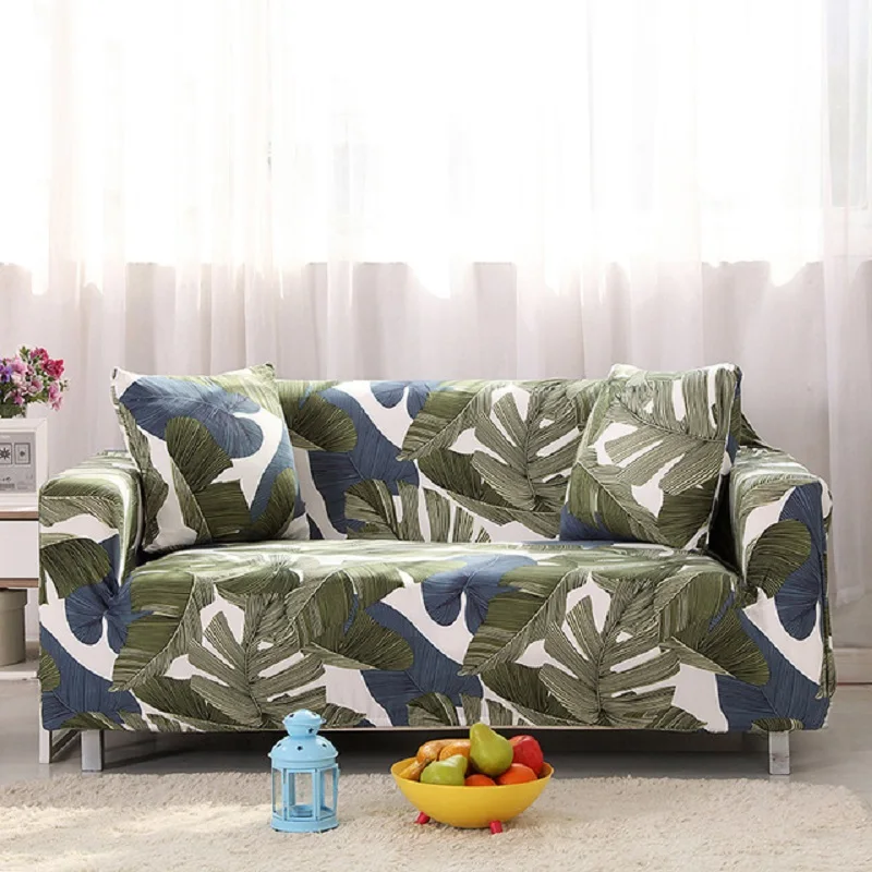 Все включено тропические простыни с растениями гостиной диван крышка эластичность стрейч диван из полиэстера Чехлы мягкая ткань четыре сезона