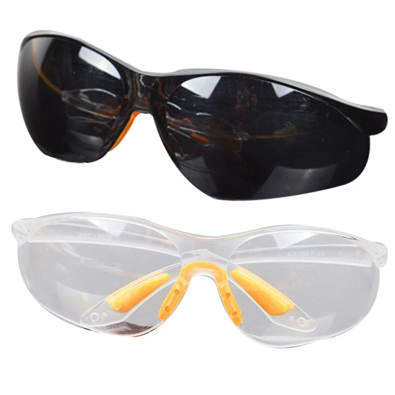 

Clear Anti-impact Factory Lab Outdoor Work Eye Protective Safety Goggles Glasses Anti-dust Lightweight Spectacles