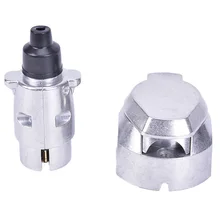 Разъем прицепа 7Pin 12N тип разъем прицепа автомобильные аксессуары 7 способ металлический разъем прицепа