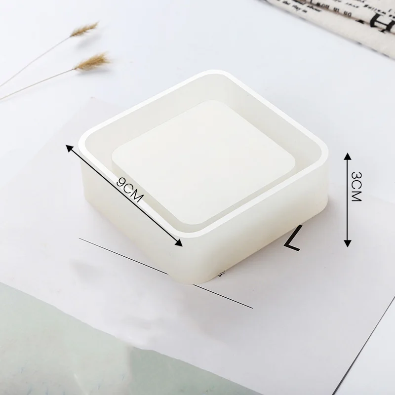 Square 4 вида стилей Прямоугольная форма DIY ремесла силиконовая Закладка форма с отверстиями эпоксидная полимерная форма ручной работы ремесло приспособление для украшения - Цвет: Square