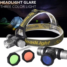 MA 10 Shining Hot Selling Fast Shipping 3 Lampshade CREE XM-L XML Q LED Headlamp Headlight flashlight head light lamp
