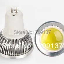 5 Вт GU5.3 COB Светодиодный прожектор, AC85-265V, CE& ROHS, 10 шт./лот