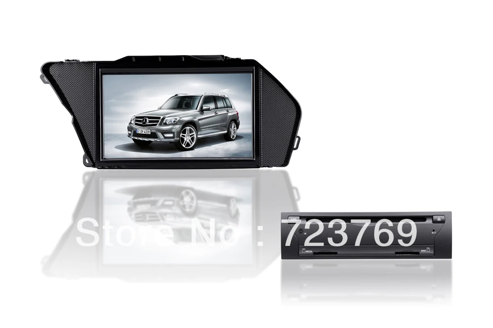 Auto DVD přehrávač GPS navigační systém Auto audio přehrávač Video systém Stereo média pro Mercedes-Benz GLK X204 (2013)