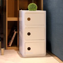 Минималистичный креативный современный дизайн классический пластиковый квадратный шкаф для хранения, квадратный прикроватный столик, модный дизайн Лофт боковой стол