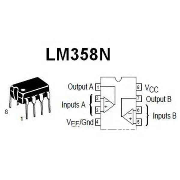 20pcs LM358 LM358N LM358P DIP8 integrated circuits Dual Operational