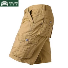 Новые мужские шорты Карго армейские хлопковые военные мужские шорты Свободные мульти-карманные шорты Homme Дышащие Брюки Плюс Размер 28-40