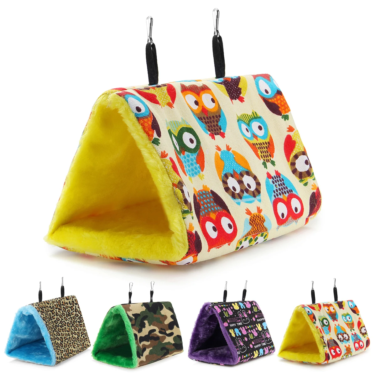 

Plush Bird Parrot Hammock Warm Hanging Bed For Pet Cave Cage Hut Tent Toy House Pet Bird Parrot Parakeet Budgie