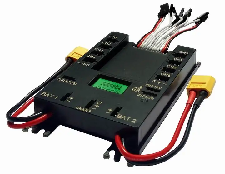 Mini Servo Section board Power Distribution Box PB5004 for Gasoline Airplane with 30A UBEC / XT60 Plug | Игрушки и хобби