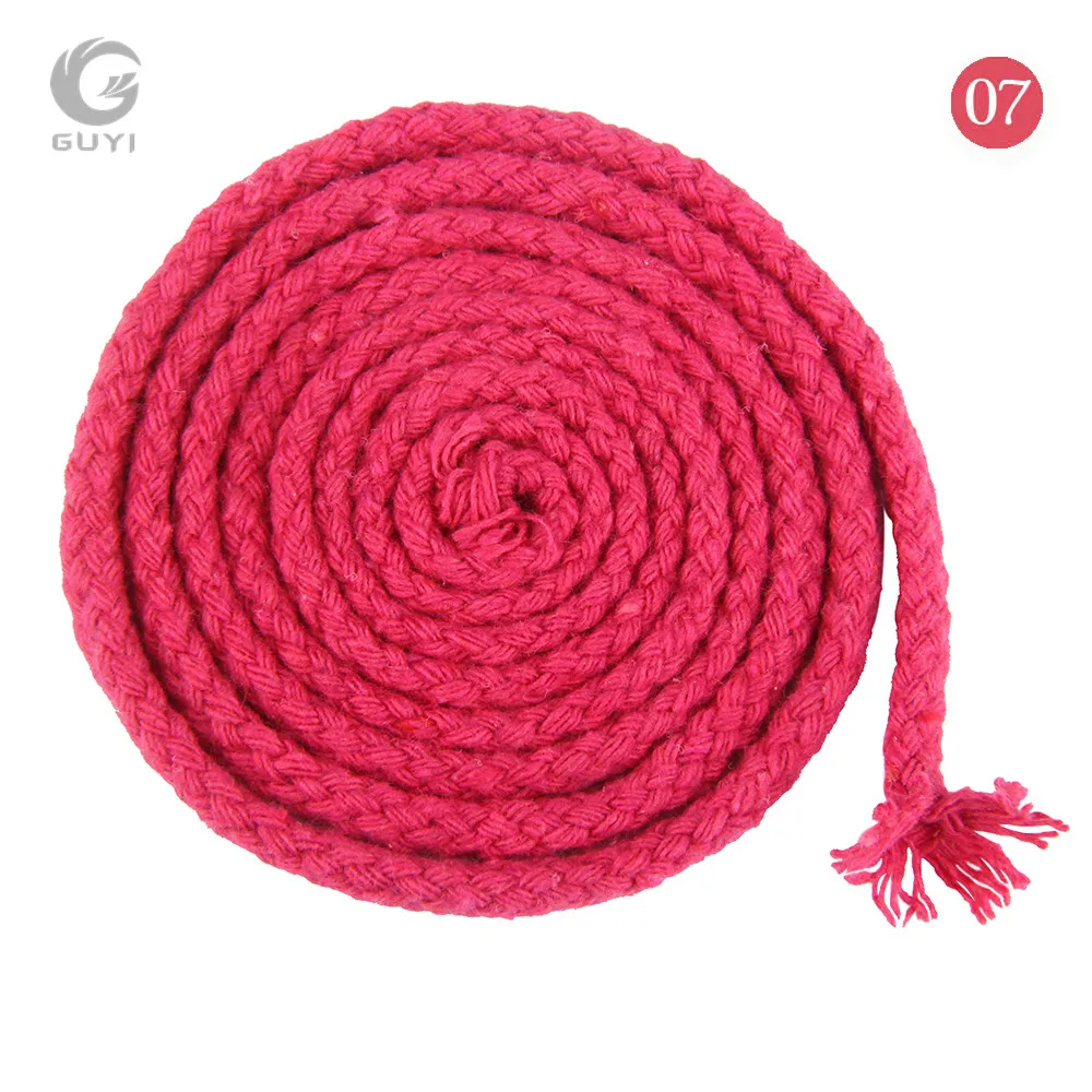 5mm DIY Accessories Braided Round Cotton Cord Cotton Rope Clothing Draw String Twisted Rope 10meters/pc