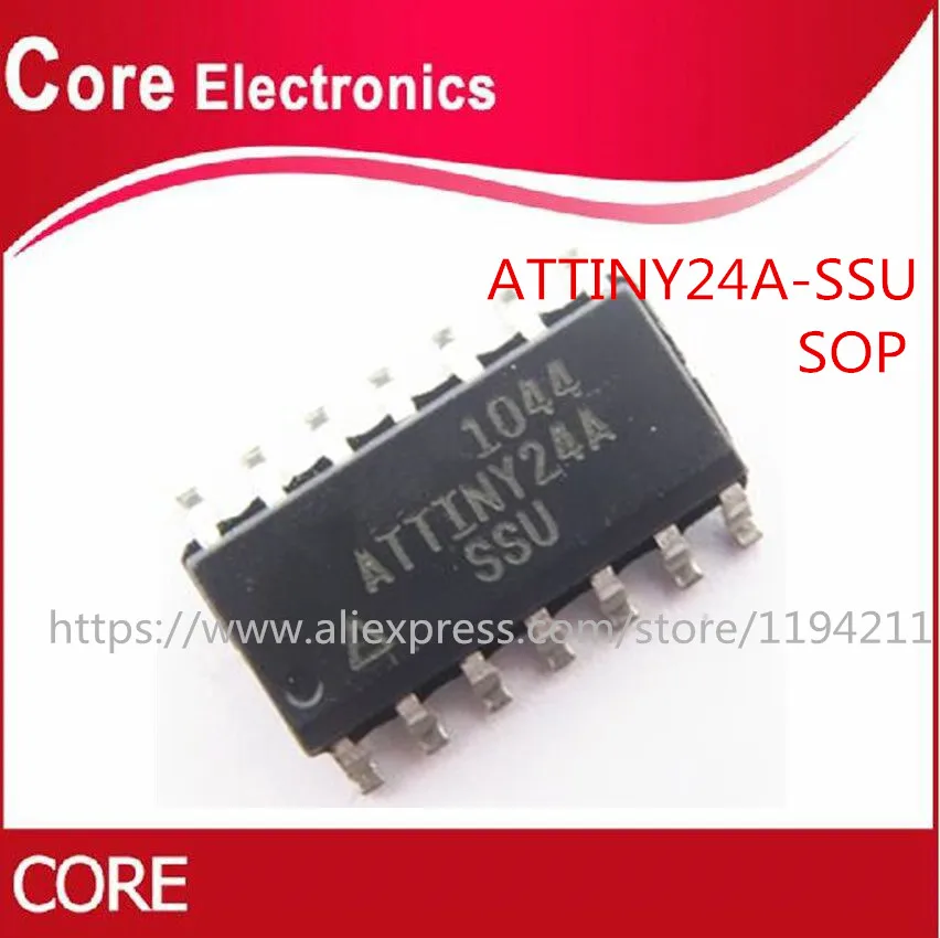 100 шт. флэш микросхемы ATTINY24 SOP14 ATTINY24A SOP 24A SSU|Интегральные схемы| |