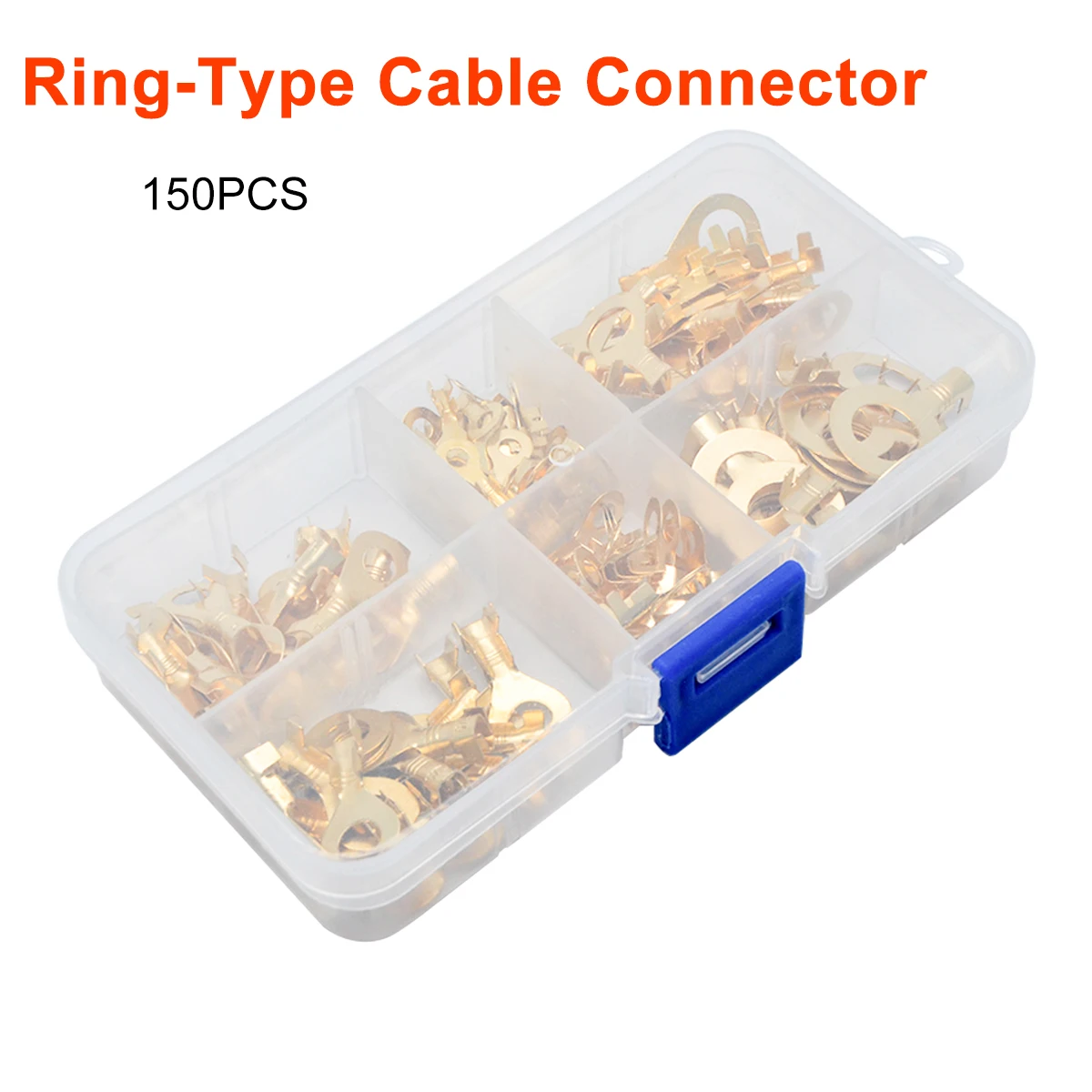 Car Electronics Accessories 150PCS Insulated Crimp Ring Terminals Wire Connectors Spade Electrical Kit &amp Box | Автомобили и