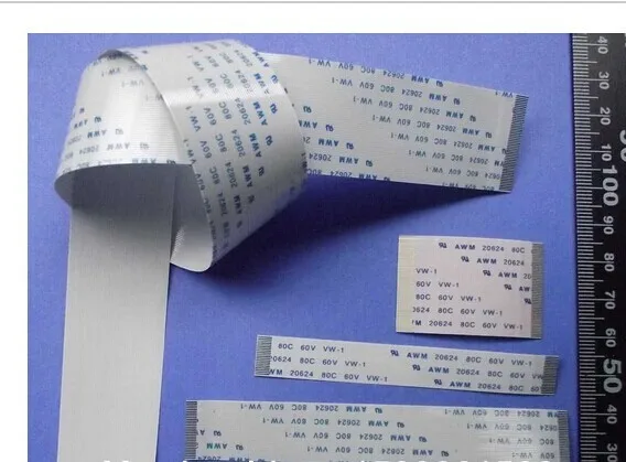 

CUSTOMIZED ORDER : Flat Flex ribbon FFC cable 4 - 80 pin 30 - 1000mm long pitch 0.5mm 0.8mm 1.0mm 1.25mm 2.54mm awm vw-1